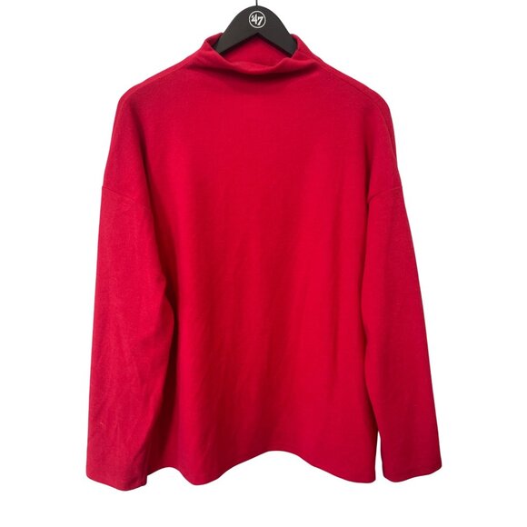 A New Day Sweater Size XL Turtleneck Long Sleeve Pullover Relaxed Fit Red Comfy - Picture 1 of 6